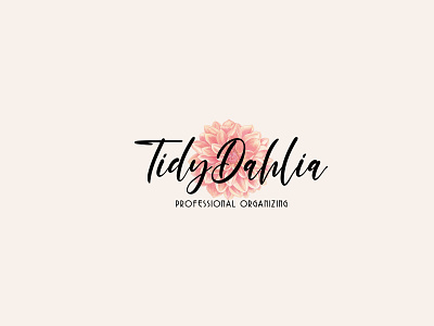 Feminine organizing Flower Logo animation beauty logo boutique boutique logo design feminine feminine logo flower logo illustration logodesign organizer watercolor