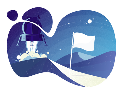 lunar lander - Illustration