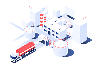 The Fuel Company D T – 5 - Illustration affinity designer clean design illustration isometric ui vector webpage