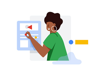 Google Cloud Identity - Characters affinity designer character clean google man simple vector woman