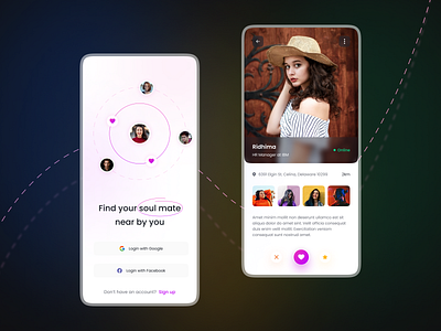 Dating App Screen Design