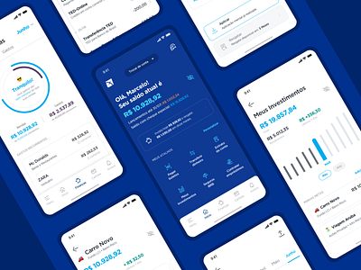 Mobile banking app bank brazil design figma financial fintech logo mobile money tech ui ux visual