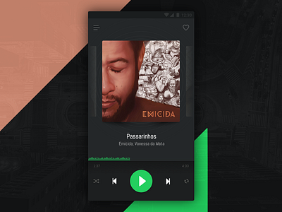 #04 | Music Player | 30 Days of UI Challenge app challenge design interface mobile music play player sketch song ui ux