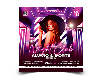 Night Club Flyer ladies night