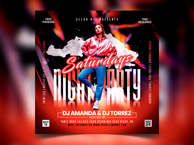 Night Party Flyer night club