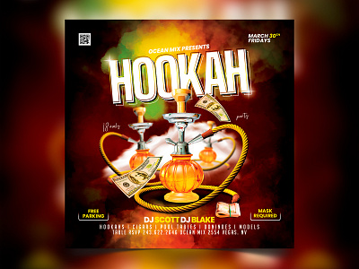 Hookah Party Flyer summer