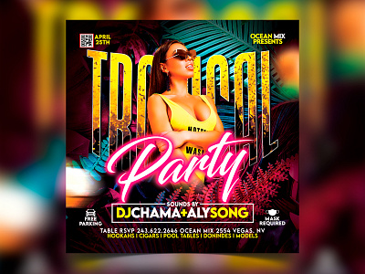 Tropical Party Flyer