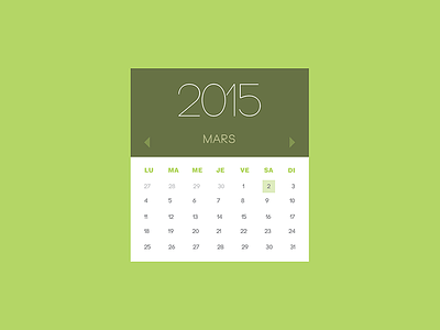 Calendar 2015 calendar clean design flat may