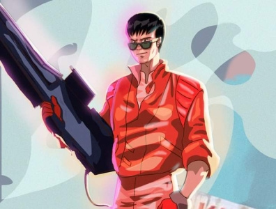 Kaneda from akira akira illustration