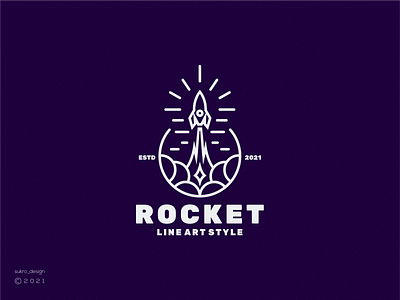 rocket logo brand branding design graphic design icon illustration lineartlogo logo minimal rocket ui ux vector