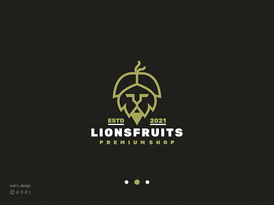 Lions fruits logo