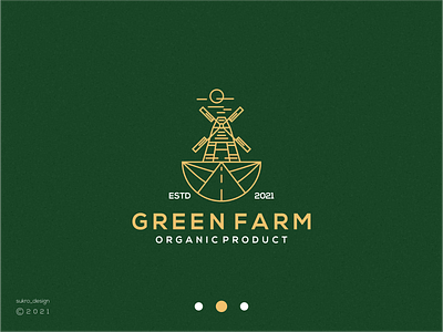 Green farm logo branding design farm graphic design icon illustration lineartlogo logo minimal ui ux vector