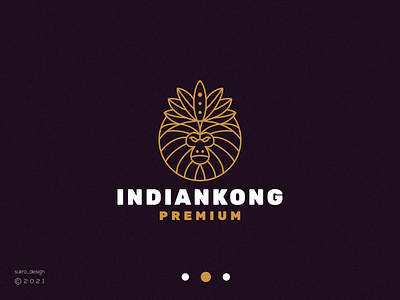 Indiankong logo... branding design graphic design icon illustration indian kong lineart logo minimal ui ux vector