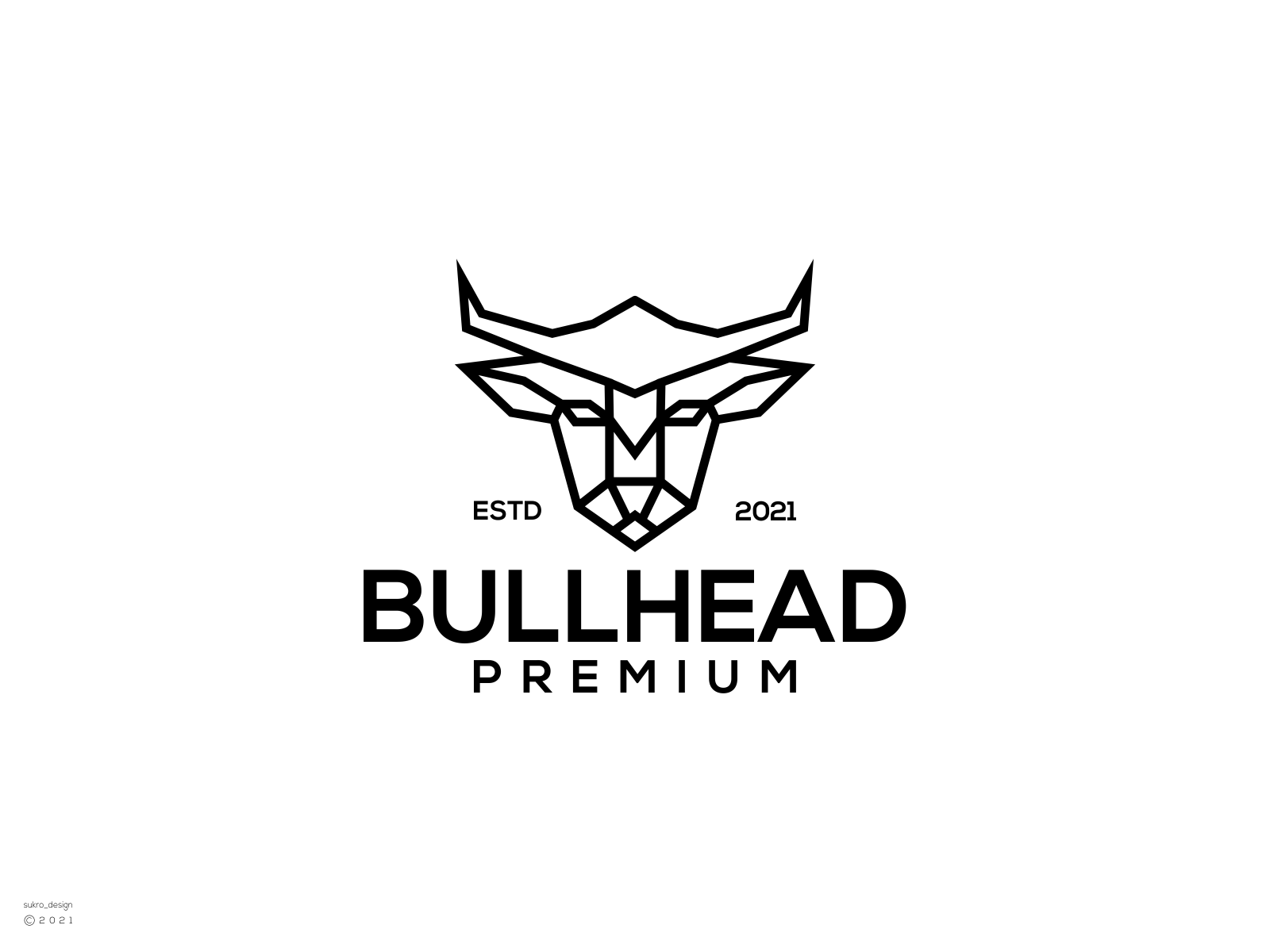 BullHead logo. by sanjaya_design on Dribbble