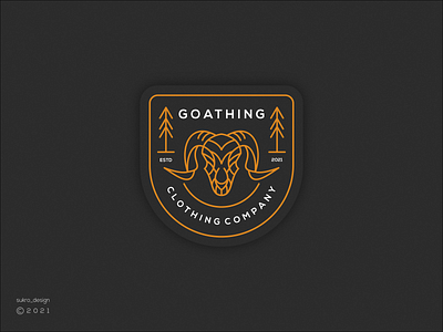 Goathing logo brand branding clothing design elegant goat graphic design lineartlogo logo minimal
