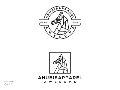 AnubisApparel logo anubiss apparel brand branding design graphic design lineartlogo logo logomark logos