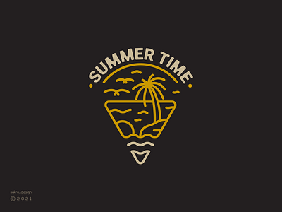 Summer Time logo brand branding design graphic design lineartlogo logo logoinspiration logomark minimal summer