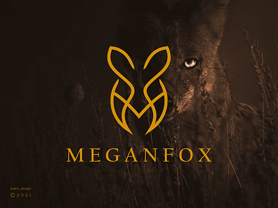 MeganFox logo animals brand branding design foxlogo graphic design icon illustration line logo logoinspiration logomark minimal simple ui ux vector