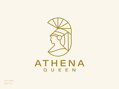 Athena Queen logo athena brand branding design graphic design icon illustration line logo logoinspiration logomark logos minimal queen ui ux vector