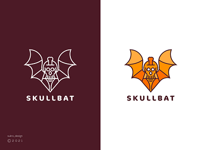 Skullbat logo bat branding clean design elegant graphic design icon illustration lineart logo logoinspiration logomark logos minimal simplee skull ui ux vector