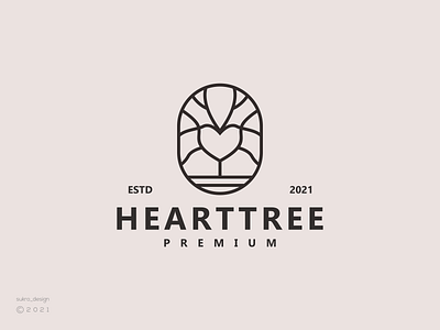 Heart Tree logo brand branding design graphic design heart icon illustration line lineart logo logodesign logoinspiration logomark logos minimal vector