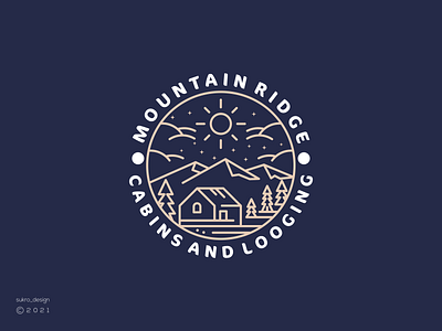 Mountain logo brand branding design graphic design icon illustration landmark lineart logo logoinspiration logomark logos minimal mountain ridge ui ux vector