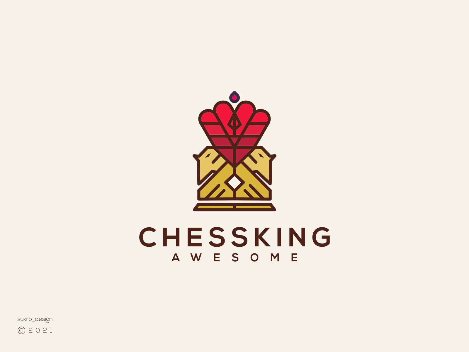 Chess King | Chess' Sticker | Spreadshirt