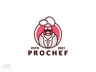 Prochef Logo brand branding cheflogo clean design graphic design icon lineart logo logo design logoinspiration logomark logos minimal simple vector
