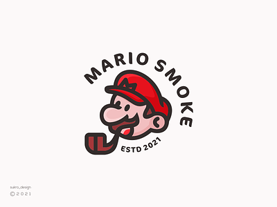 Mario SmokeLogo branding design graphic design icon illustration line lineartlogo logo logodesign logomark logos mario minimal smoke ui ux vector