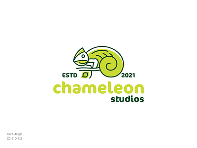 chameleon Logo animal branding chameleonlogo design graphic design line lineart linelogo logo logodesign logoinspiration logomark logos minimal vector