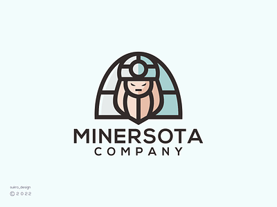 Miner logo branding design graphic design graphicdesign icon lineart logo logodesign logoinspiration logomark miner minimal vector work