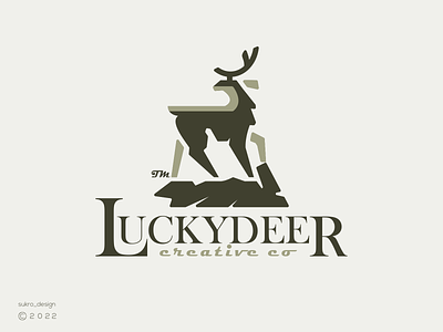 LuckyDeer Creative Co animal brand branding creativelogo deer design graphic design icon logo logodesign logoinspiration logomark logos minimal vector