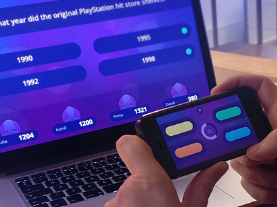 iBuzz - iOS game button color design game ios phone quiz timer