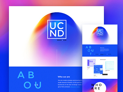 Home page (WIP) 2017 about blue gradient home landing page services trend work
