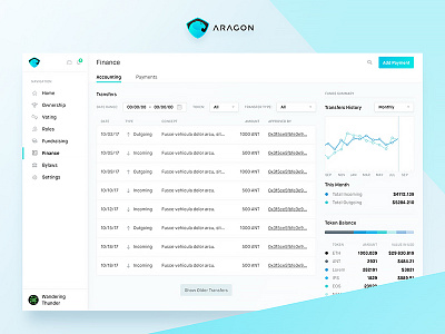 Aragon.one web app app aragon bitcoin blockchain design ethereum tocken ui ux web