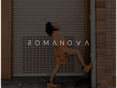 Romanova. Women clothing brand brand logo branding clothing brand logo clothing logo font logo logoars minimal logo minimalist logo modern logo professional logo text logo women logo