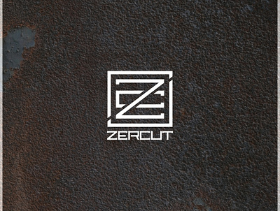 Zercut. Laser cut company logoars minimalist logo monogram logo