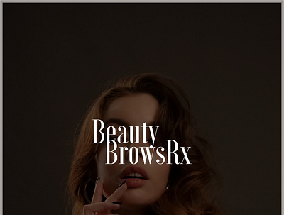 Beauty&BrowsRx. Permanent make up artist branding design female logo illustration logoars makeup logo minimalist logo