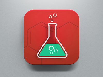 Lab Icon Red app appicon icon ios iphone lab