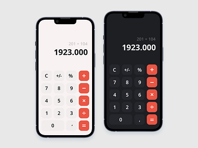 Calculatoṙ UI Design - Mobile App app challenge dailyui design graphic design iphone mobile ui