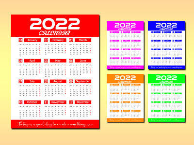 2022 Calendar 2022 calendar calendar design logo