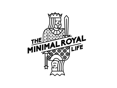 The Minimal Royal Life design icon illustration logo