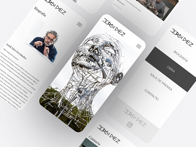 Artist Portfolio mobile ui portfolio responsive design ui ux