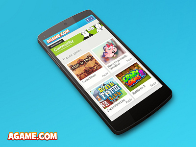 A Game - Mobile web - Popular games android design games gaming mobile web mock up ui ux