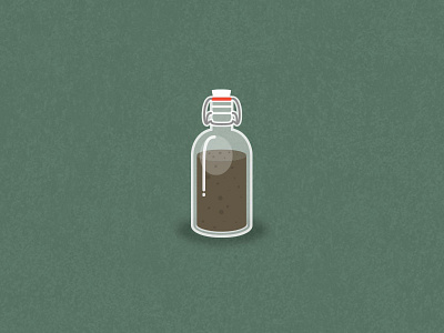 Home made coffee liquor icon illustration vector