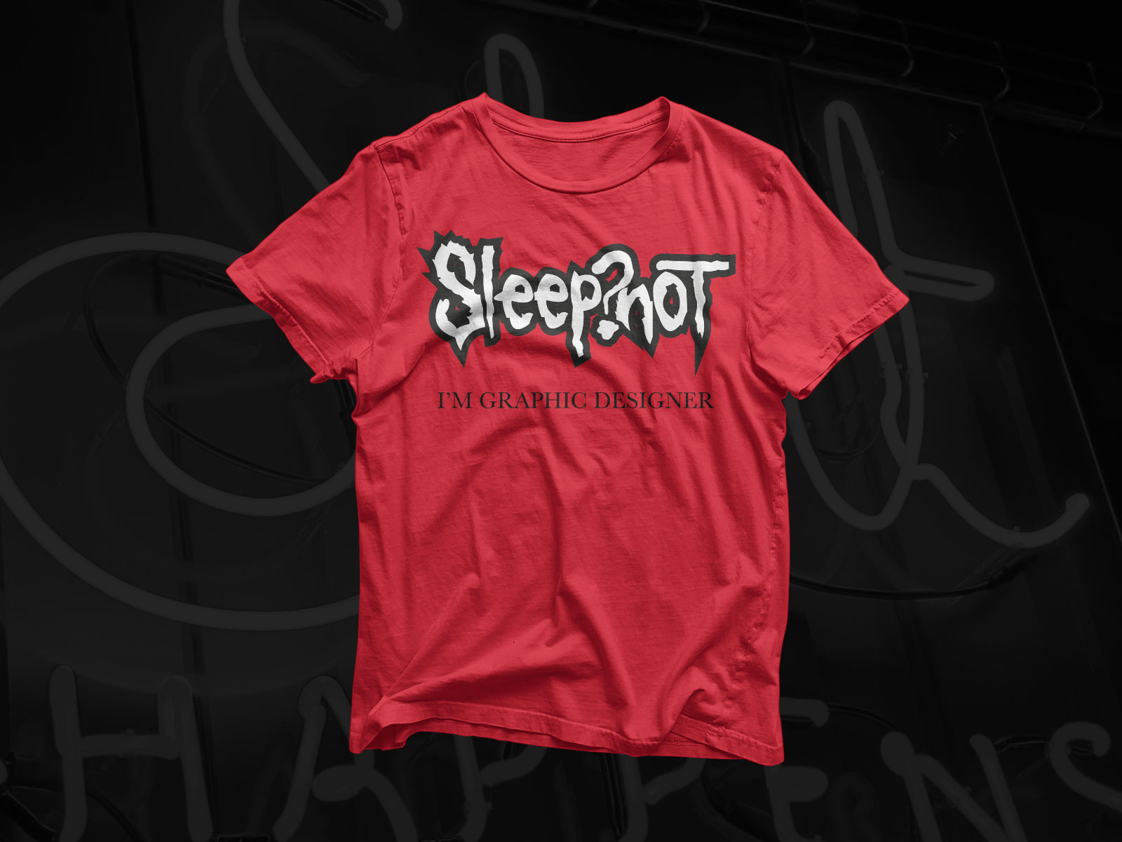 Sleep?Not - Another Rock t-shirt for designers by Chus on Dribbble