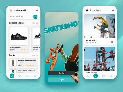 Skate App Concept action sport app deck e commerce ecommerce layout mobile mobile app mobile interface photography product design shop skate skateboard skater sport ui uiux web shop