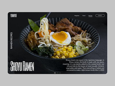 Foodies Blog Concept | exploration blog foodies foodies blog noodles ramen recipes responsive responsive design ui uiux ux web web design