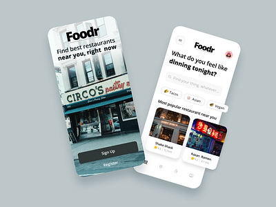 Restaurant Finder App Concept