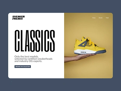 Sneakers Blog Web Concept airjordan blog layout responsive sneakerhead sneakers ux ux ui web web design